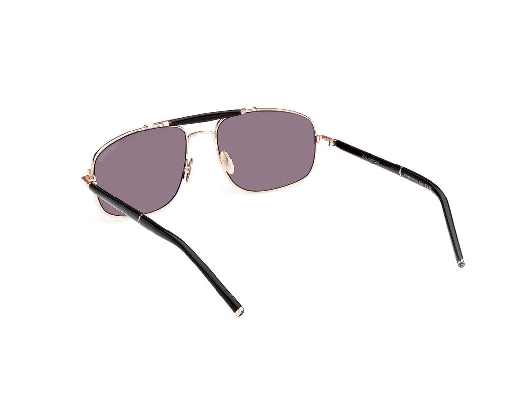 Shiny Rose Gold Male Sunglasses Tom Ford Private Collection 889214496867