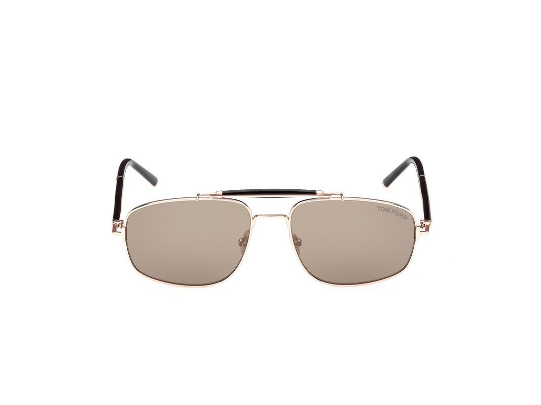 Shiny Rose Gold Male Sunglasses Tom Ford Private Collection 889214496867