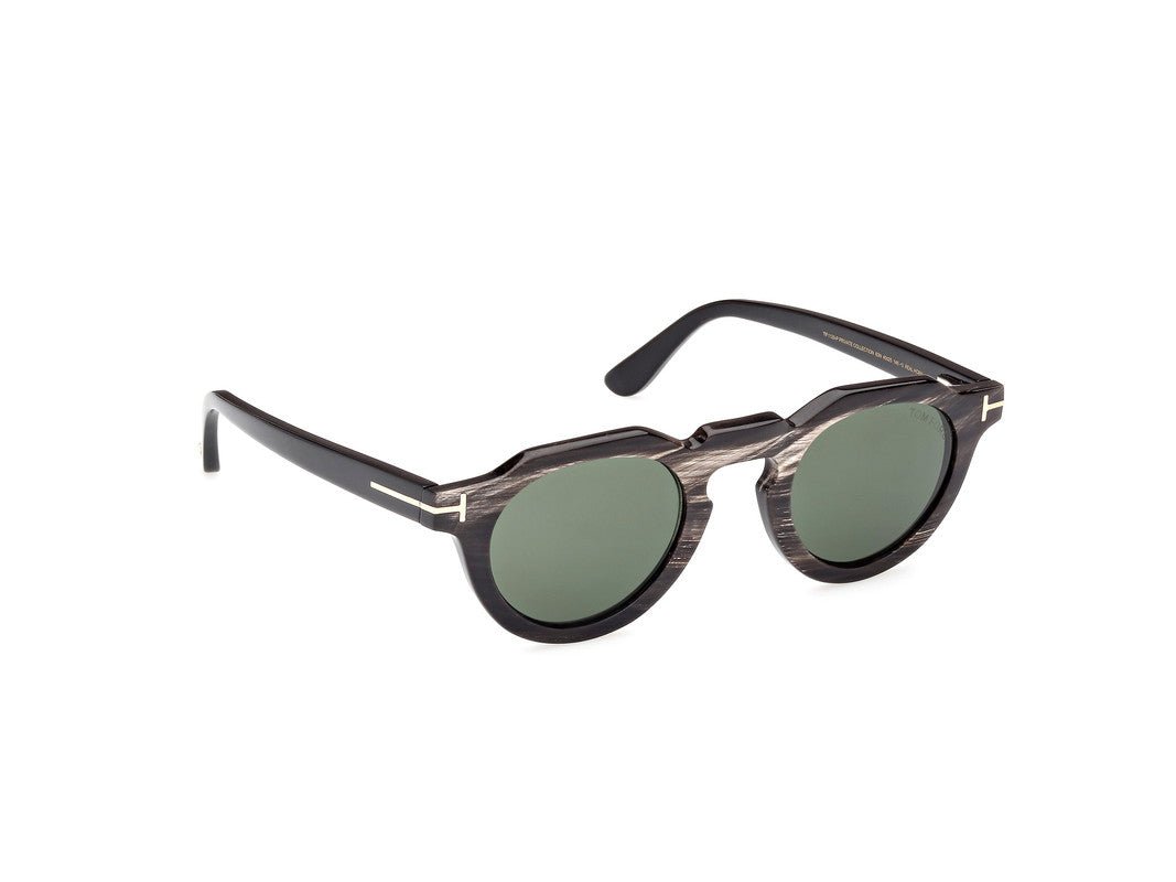 Black/Horn Male Sunglasses Tom Ford Private Collection 889214488343