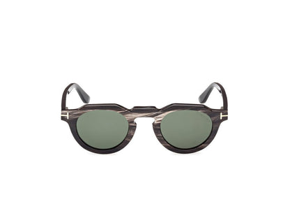 Black/Horn Male Sunglasses Tom Ford Private Collection 889214488343