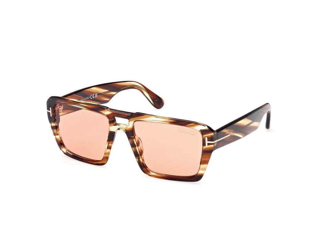 Coloured Havana Male Sunglasses Tom Ford 889214520432