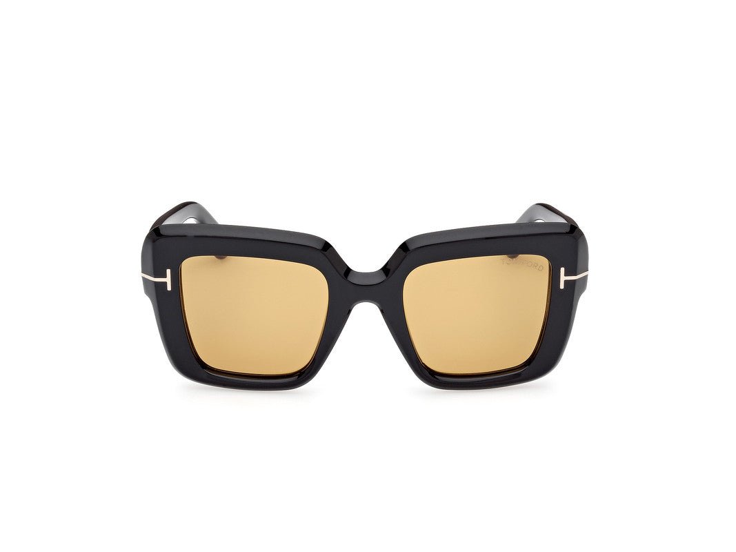 Shiny Black Female Sunglasses Tom Ford 889214525000