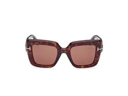 Dark Havana Female Sunglasses Tom Ford 889214525024