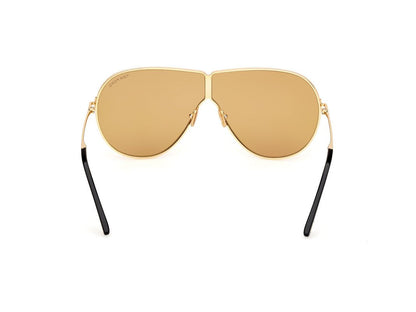 Shiny Deep Gold Unisex Sunglasses Tom Ford 889214525048