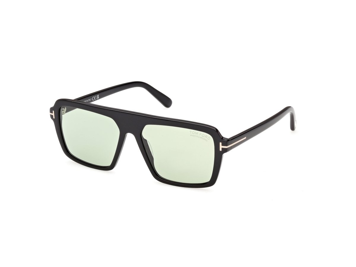 Shiny Black Male Sunglasses Tom Ford 889214684905