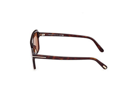 Dark Havana Male Sunglasses Tom Ford 889214548894