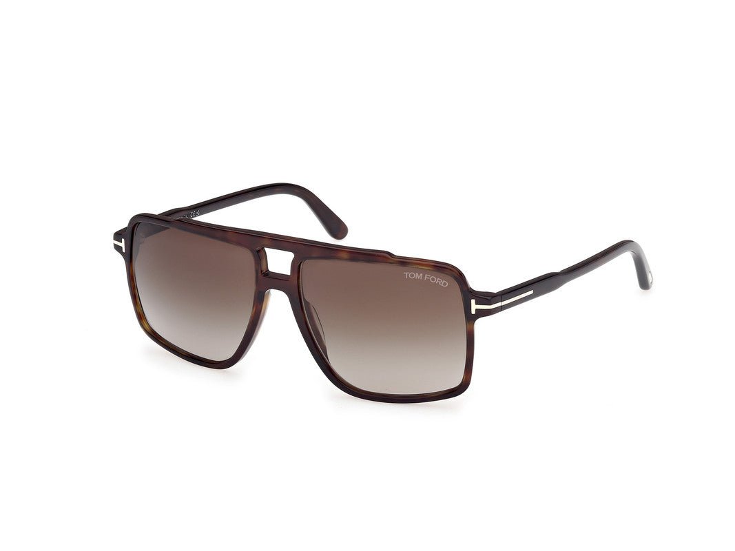 Dark Havana Male Sunglasses Tom Ford 889214548948