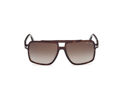 Dark Havana Male Sunglasses Tom Ford 889214548948