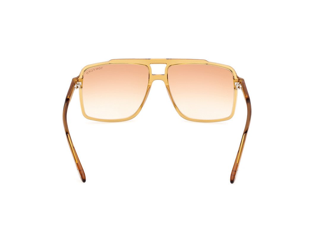 Shiny Dark Yellow Male Sunglasses Tom Ford 889214548931