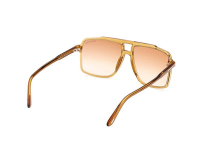 Shiny Dark Yellow Male Sunglasses Tom Ford 889214548931