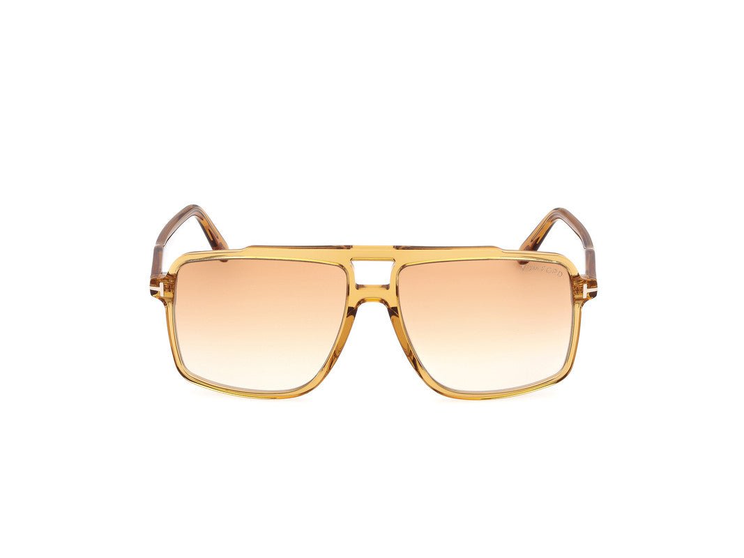 Shiny Dark Yellow Male Sunglasses Tom Ford 889214548931