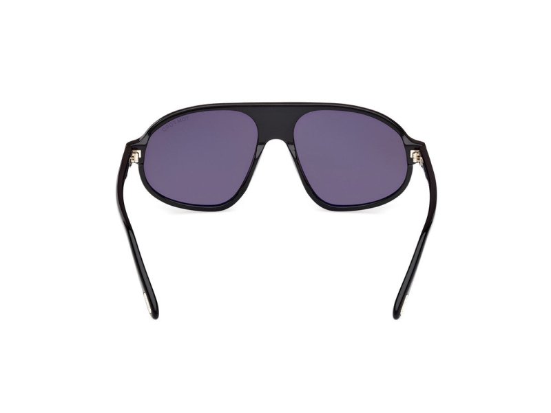 Shiny Black Male Sunglasses Tom Ford 889214548962