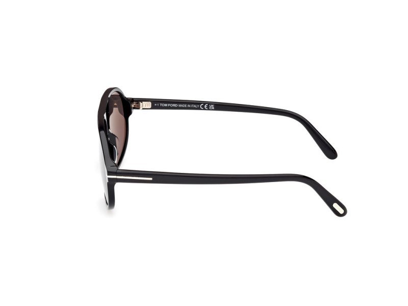 Shiny Black Male Sunglasses Tom Ford 889214548962