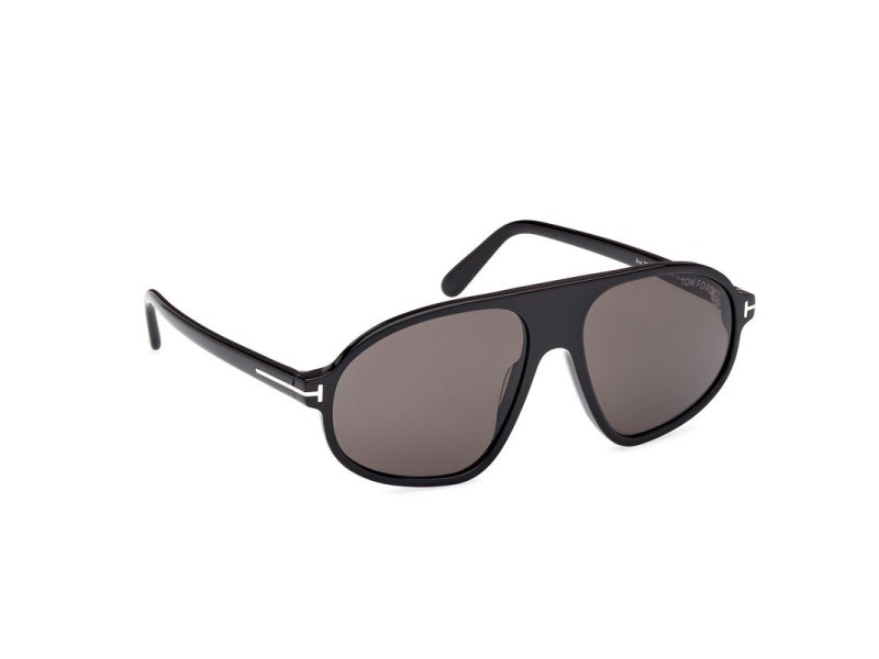 Shiny Black Male Sunglasses Tom Ford 889214548962