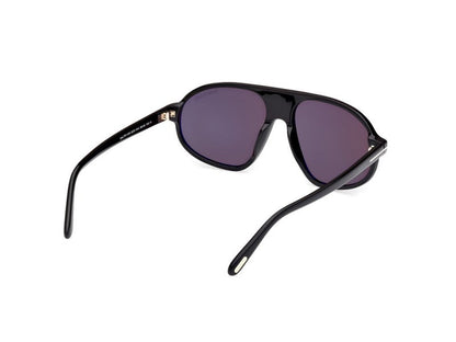 Shiny Black Male Sunglasses Tom Ford 889214548962