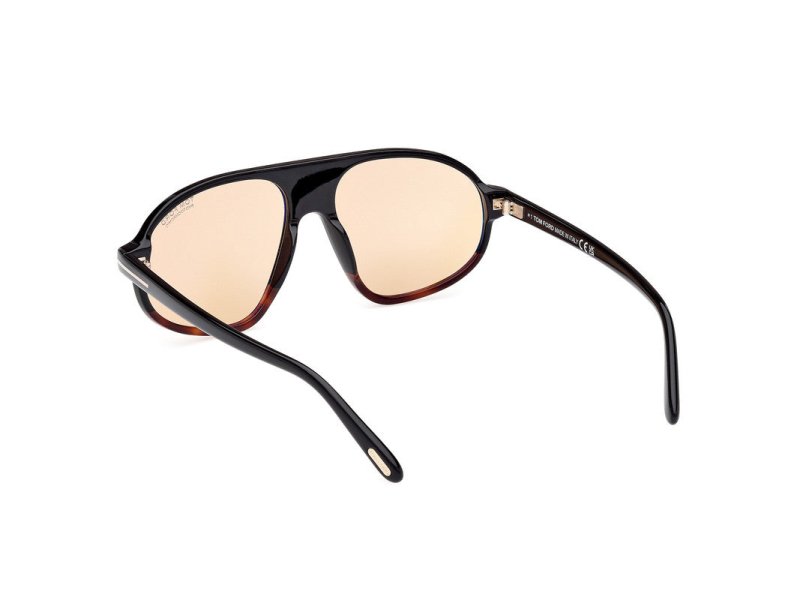Coloured Havana Male Sunglasses Tom Ford 889214548986