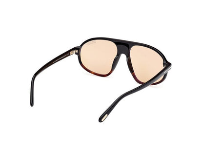 Coloured Havana Male Sunglasses Tom Ford 889214548986