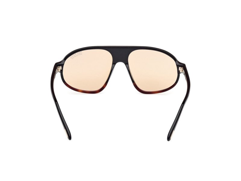 Coloured Havana Male Sunglasses Tom Ford 889214548986