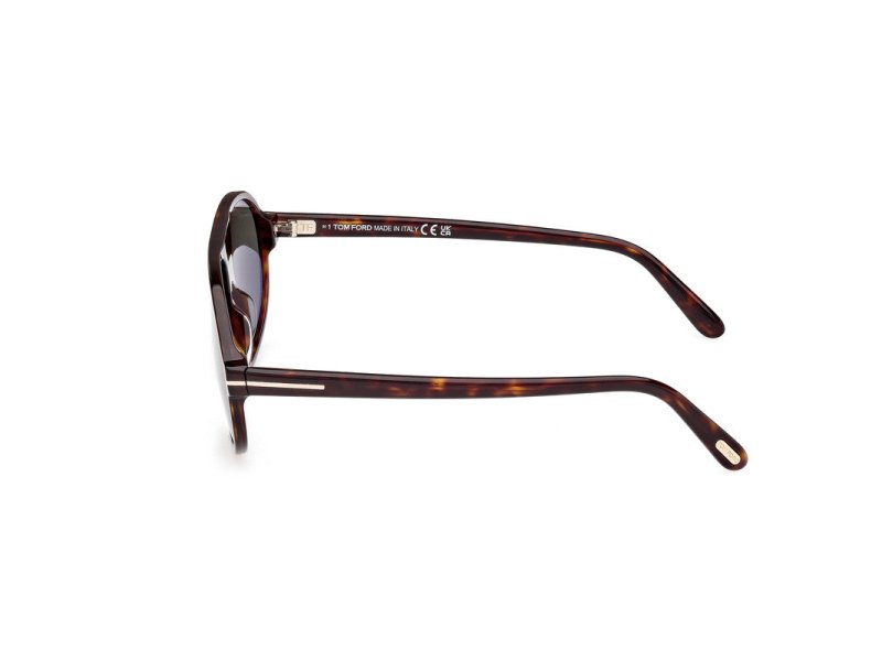 Dark Havana Male Sunglasses Tom Ford 889214548979