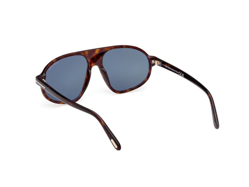 Dark Havana Male Sunglasses Tom Ford 889214548979