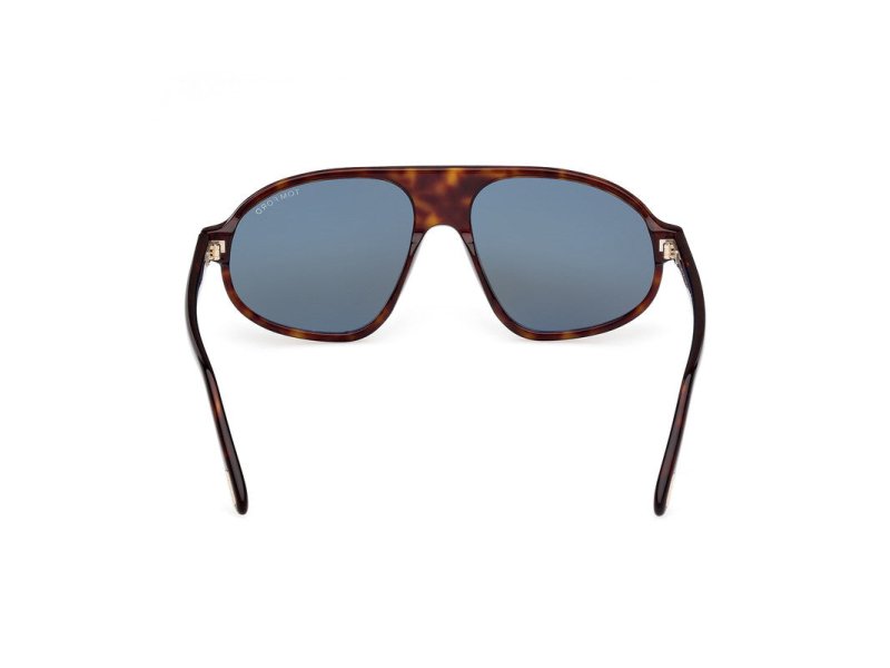 Dark Havana Male Sunglasses Tom Ford 889214548979