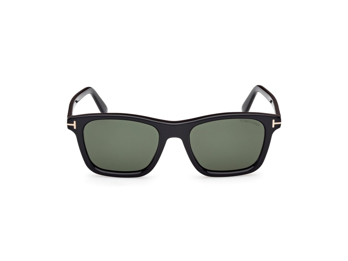Shiny Black Green Male Sunglasses Tom Ford 889214549006