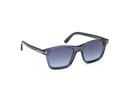 Shiny Blue Male Sunglasses Tom Ford 889214637567