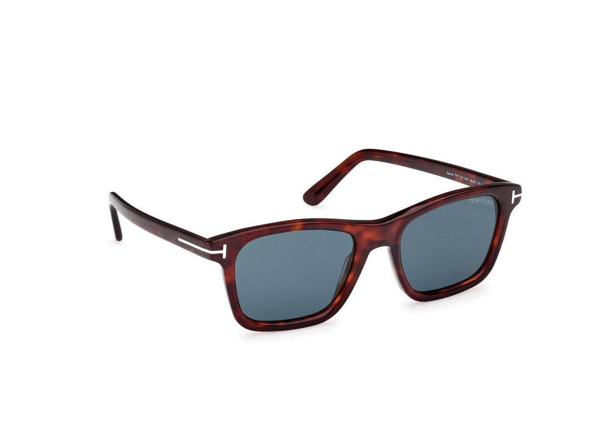 Red Havana Blue Male Sunglasses Tom Ford 889214549020