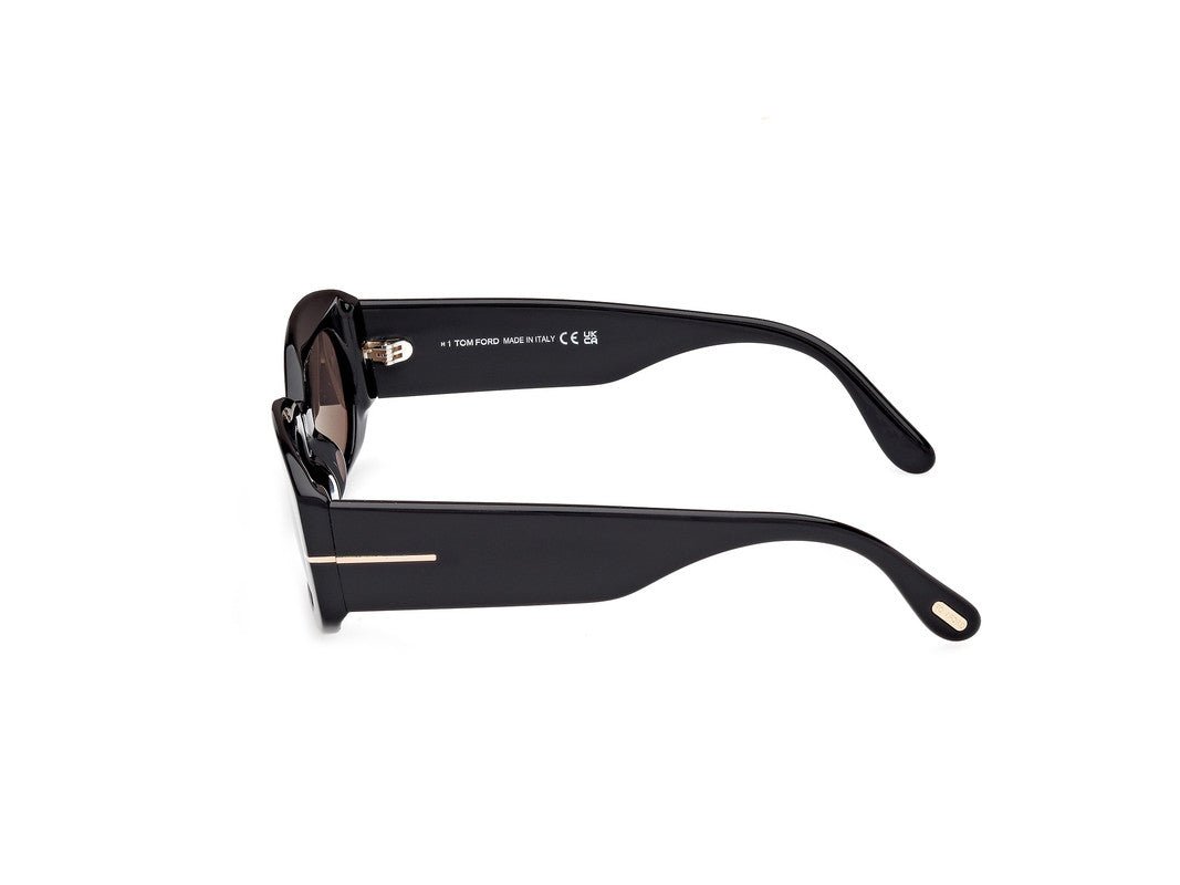 Shiny Black Female Sunglasses Tom Ford 889214549204