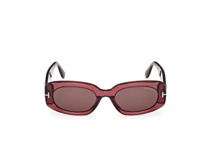 Shiny Bordeaux Female Sunglasses Tom Ford 889214549235