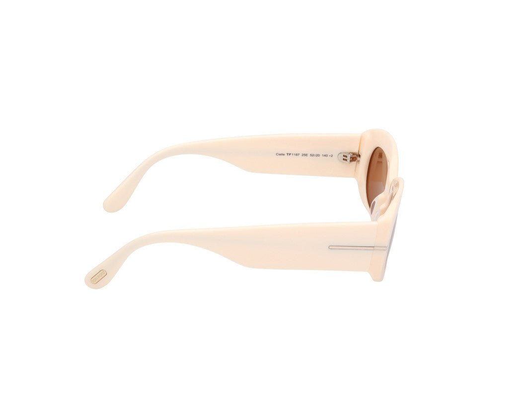 Shiny Ivory Female Sunglasses Tom Ford 889214549211