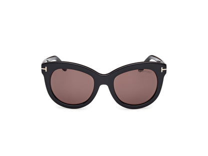 Shiny Black Female Sunglasses Tom Ford 889214549273