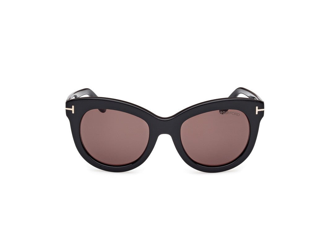 Shiny Black Female Sunglasses Tom Ford 889214549273