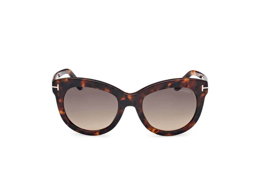 Dark Havana Female Sunglasses Tom Ford 889214549297