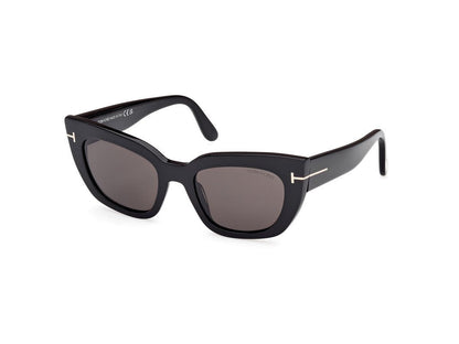 Shiny Black Female Sunglasses Tom Ford 889214549310