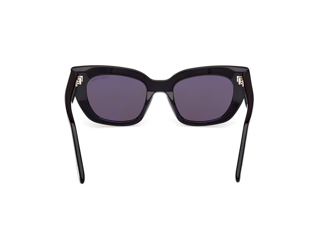 Shiny Black Female Sunglasses Tom Ford 889214549310
