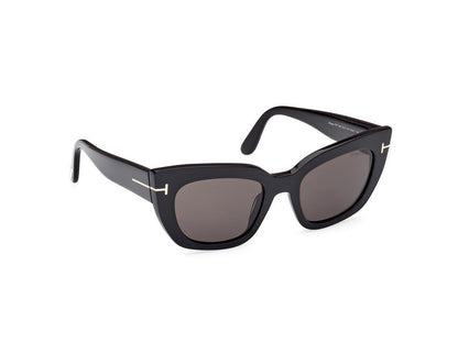 Shiny Black Female Sunglasses Tom Ford 889214549310