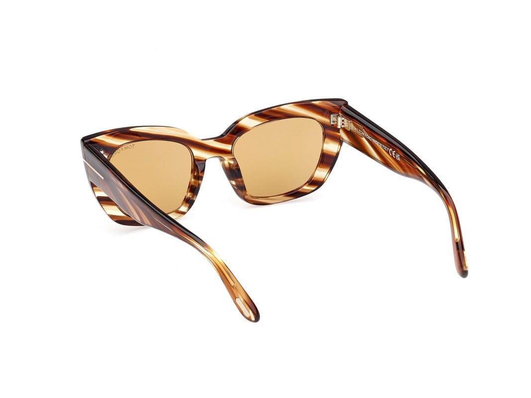 Blonde Havana Female Sunglasses Tom Ford 889214549341