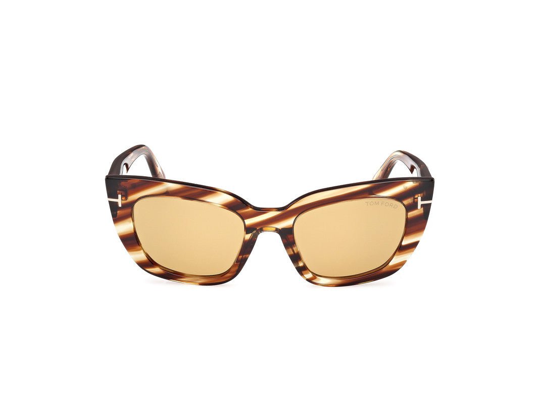 Blonde Havana Female Sunglasses Tom Ford 889214549341