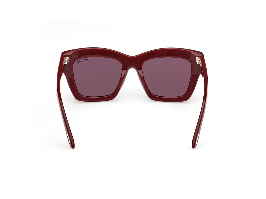 Shiny Bordeaux Female Sunglasses Tom Ford 889214549402