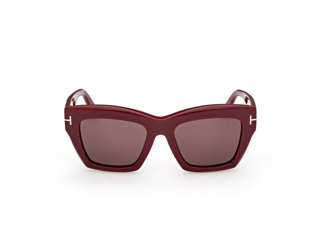 Shiny Bordeaux Female Sunglasses Tom Ford 889214549402