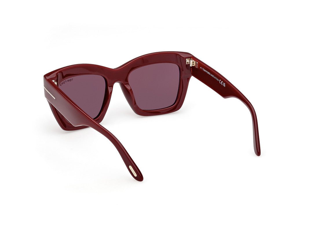 Shiny Bordeaux Female Sunglasses Tom Ford 889214549402