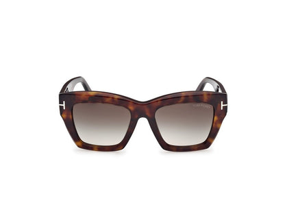 Dark Havana Female Sunglasses Tom Ford 889214549389
