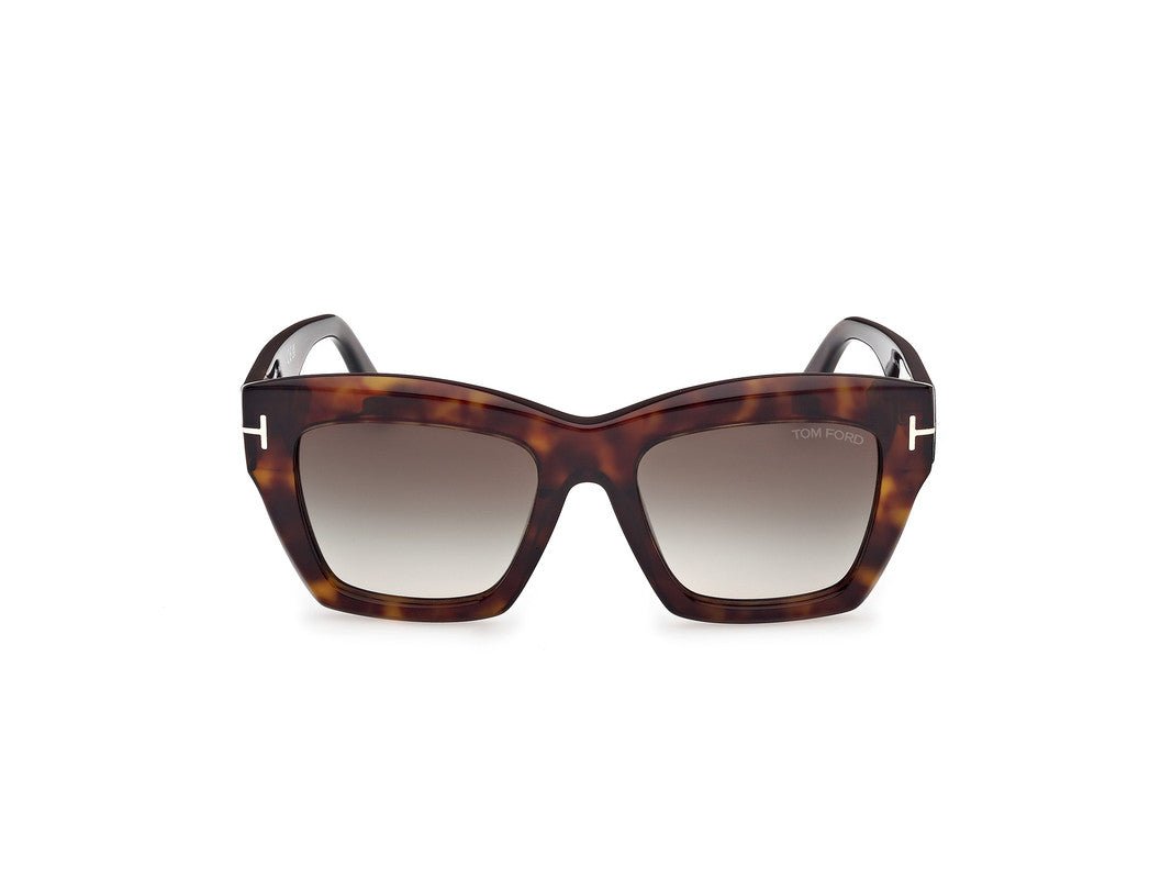 Dark Havana Female Sunglasses Tom Ford 889214549389