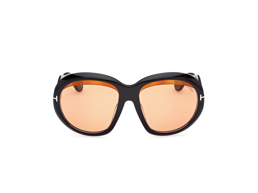 Shiny Black Female Sunglasses Tom Ford 889214549440