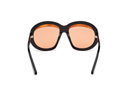Shiny Black Female Sunglasses Tom Ford 889214549440