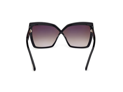 Shiny Black Female Sunglasses Tom Ford 889214549488