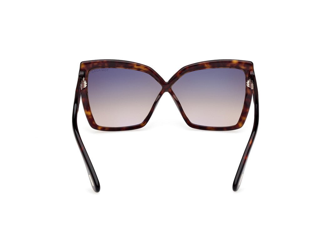 Dark Havana Female Sunglasses Tom Ford 889214549495