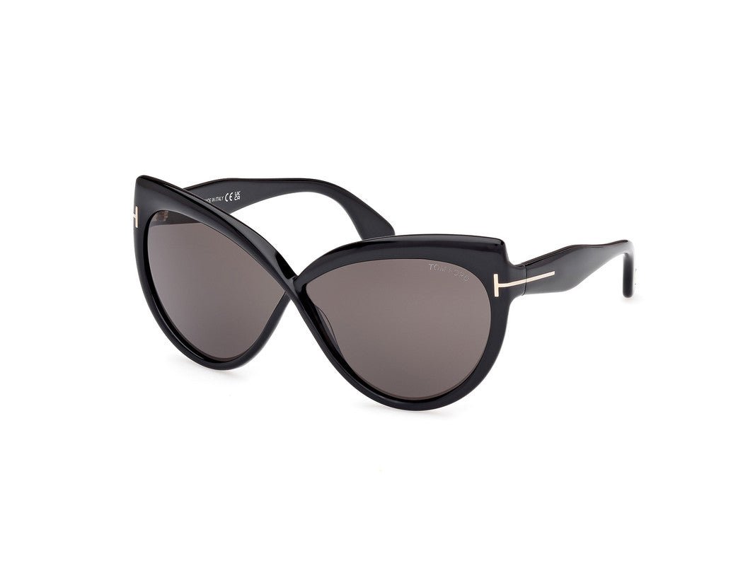 Shiny Black Female Sunglasses Tom Ford 889214549518