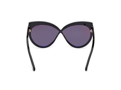 Shiny Black Female Sunglasses Tom Ford 889214549518